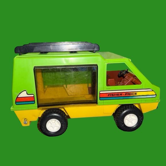 Vintage 1977 Fisher-Price Adventure People Daredevil Sports Van & Driver - Picture 10 of 11
